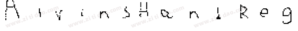 AlvinsHand Regular字体转换